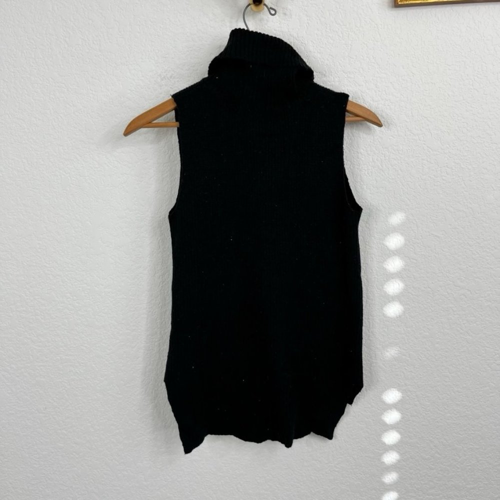FCUK French Connection Sleeveless Mozart Knit Turtleneck Sweater - Picture 5 of 6